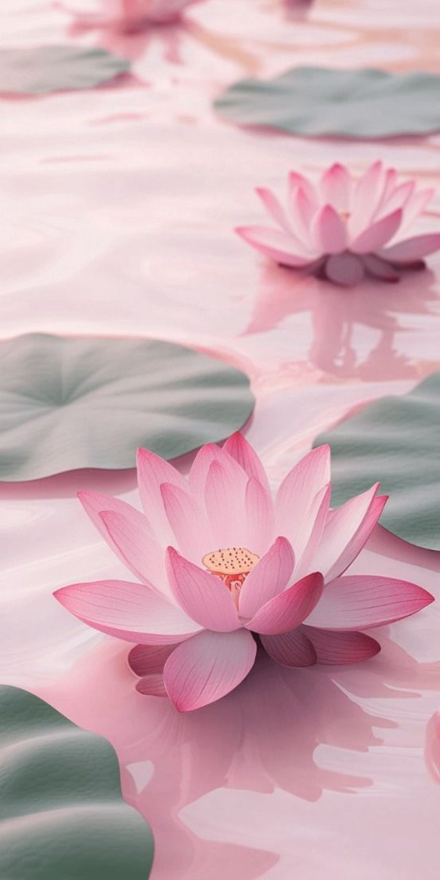 Hình nền hoa sen màu hồng