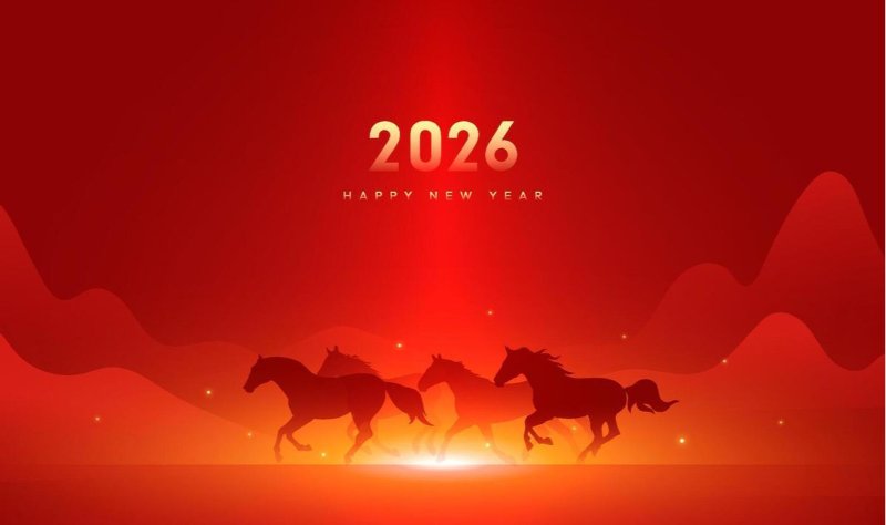 Hình nền máy tính chủ đề Bính Ngọ 2026
