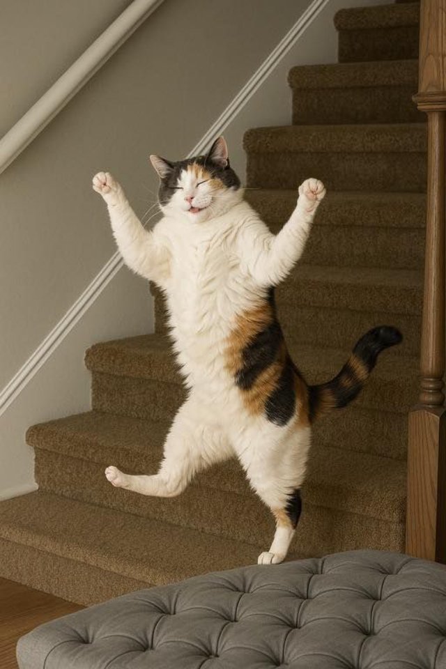 Ảnh meme mèo bựa trong những tư thế khó đỡ