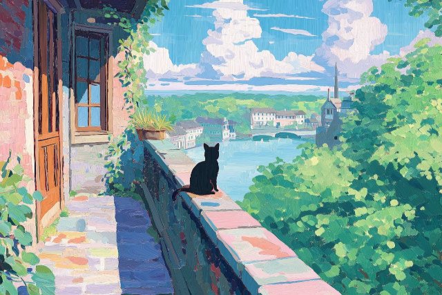 Ảnh thiên nhiên anime dễ thương làm nền máy tính