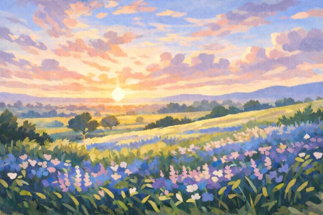 Ảnh thiên nhiên anime lung linh làm nền máy tính