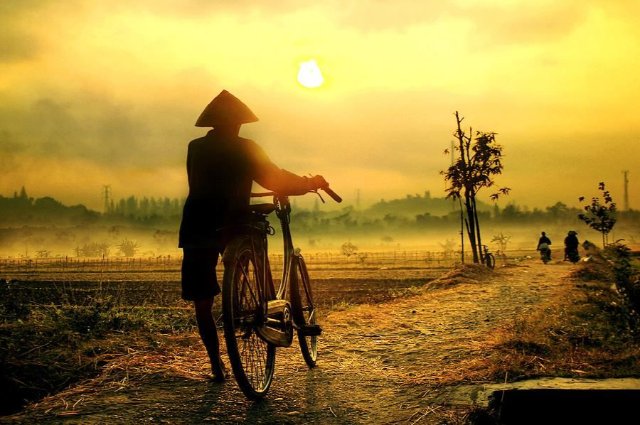 Hình nền phong cảnh thiên nhiên làng quê đẹp