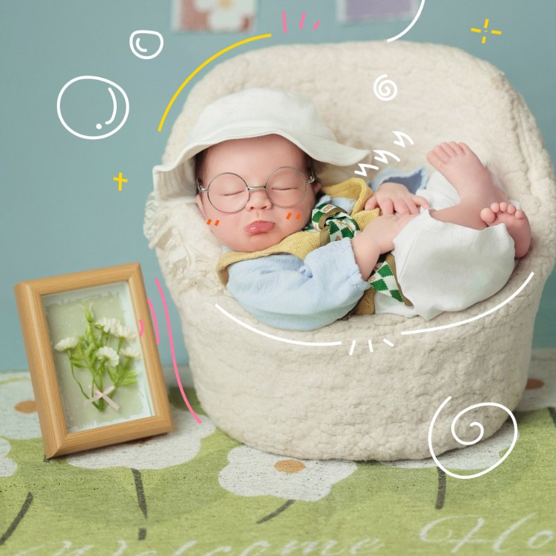 Concept năm Bính Ngọ chụp hình sơ sinh tại phường Ô Chợ Dừa được yêu thích nhất