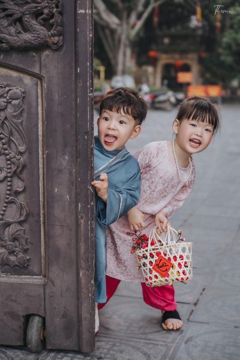 Concept Tết và áo dài ngoại cảnh