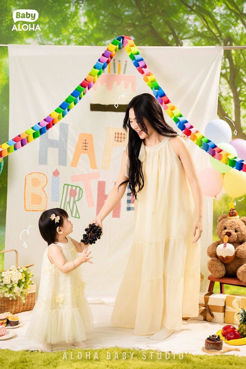 Concept picnic gia đình nhẹ nhàng