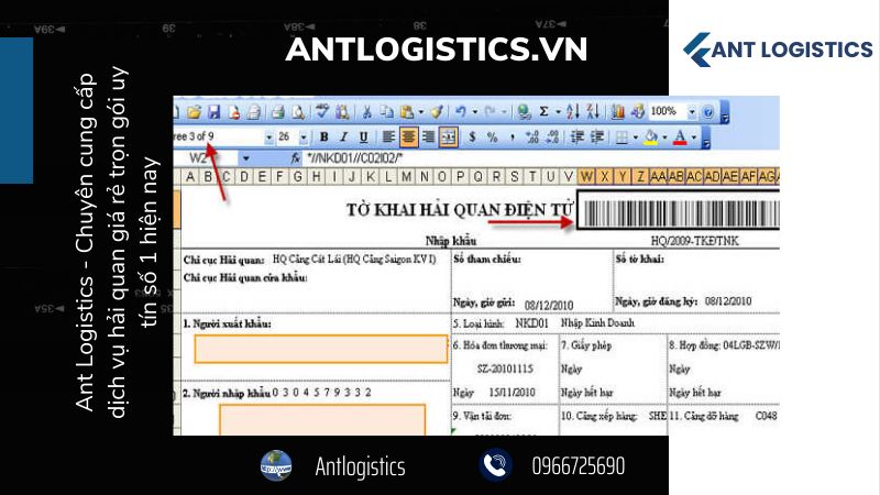 Ant Logistics - Chuyên cung cấp dịch vụ hải quan giá rẻ trọn gói uy tín số 1 hiện nay