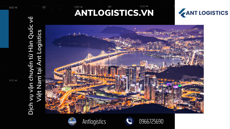 Dịch vụ vận chuyển từ Hàn Quốc về Việt Nam tại Ant Logistics