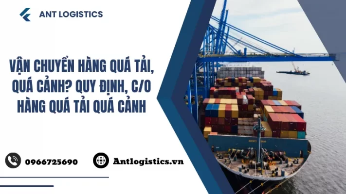 Vận chuyển hàng quá tải, quá cảnh Quy định, CO hàng quá tải quá cảnh