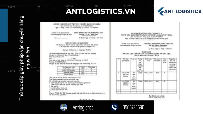 Thủ tục cấp giấy phép vận chuyển hàng nguy hiểm - Trình tự thực hiện