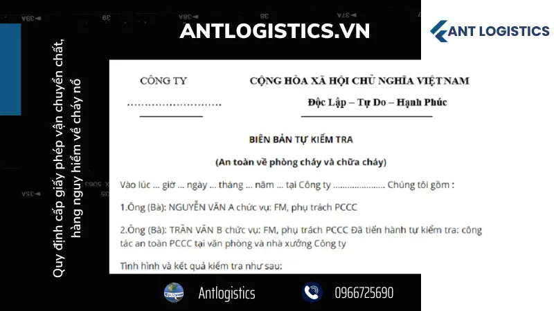 Biên bản tự kiểm tra