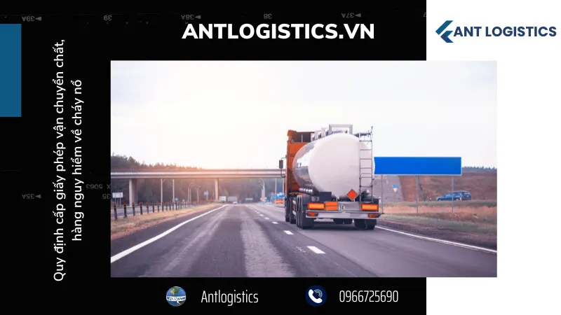 Giấy phép vận chuyển chất, hàng nguy hiểm về cháy nổ