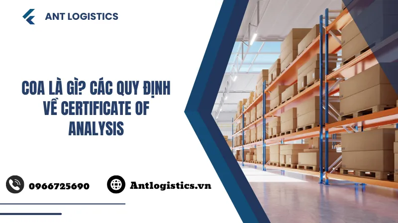 COA là gì Các quy định về Certificate Of Analysis