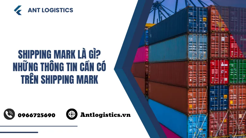 Shipping mark là gì Những thông tin cần có trên shipping mark