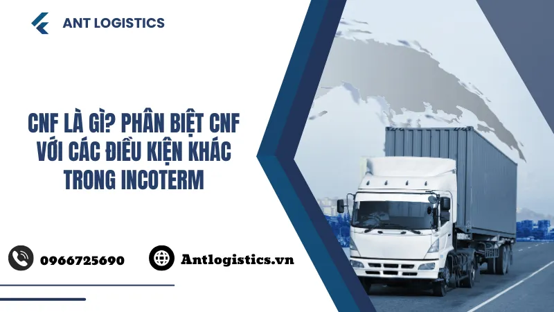 CNF là gì Phân biệt CNF với các điều kiện khác trong Incoterm