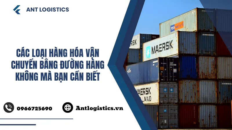 Các loại hàng hóa vận chuyển bằng đường hàng không mà bạn cần biết