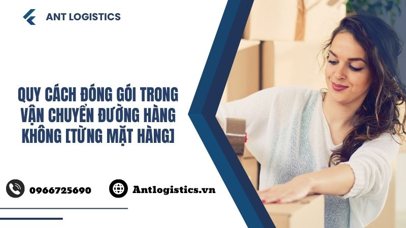 Quy Cách Đóng Gói Trong Vận Chuyển Đường Hàng Không [Từng Mặt Hàng]