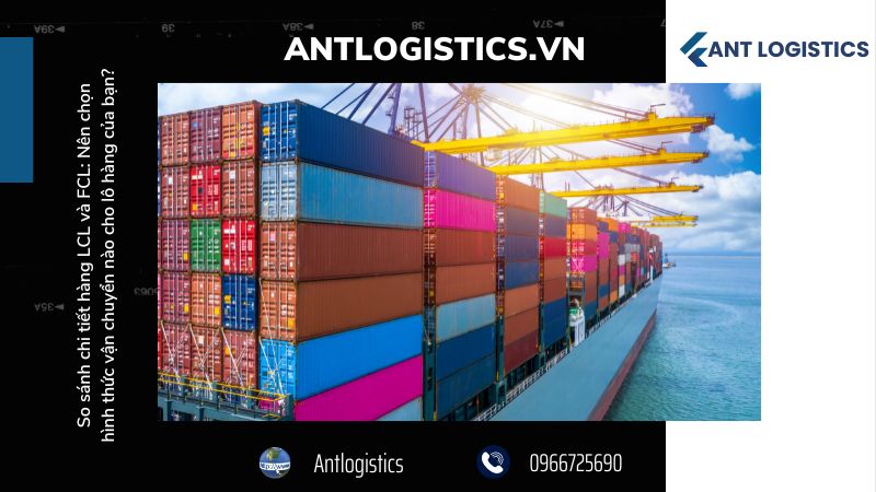 So sánh chi tiết hàng LCL và FCL - Lưu ý khi chọn hình thức vận chuyển lô hàng của bạn