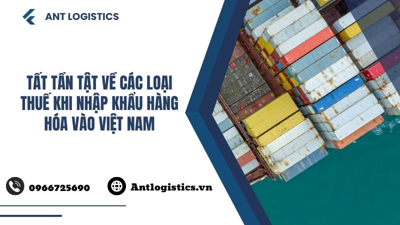 Tất tần tật về các loại thuế khi nhập khẩu hàng hóa vào Việt Nam