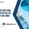 Bộ chứng từ xuất khẩu gồm những gì Full bộ chứng từ xuất khẩu