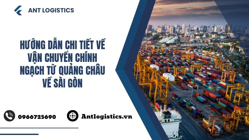 Hướng dẫn chi tiết về vận chuyển chính ngạch từ Quảng Châu về Sài Gòn
