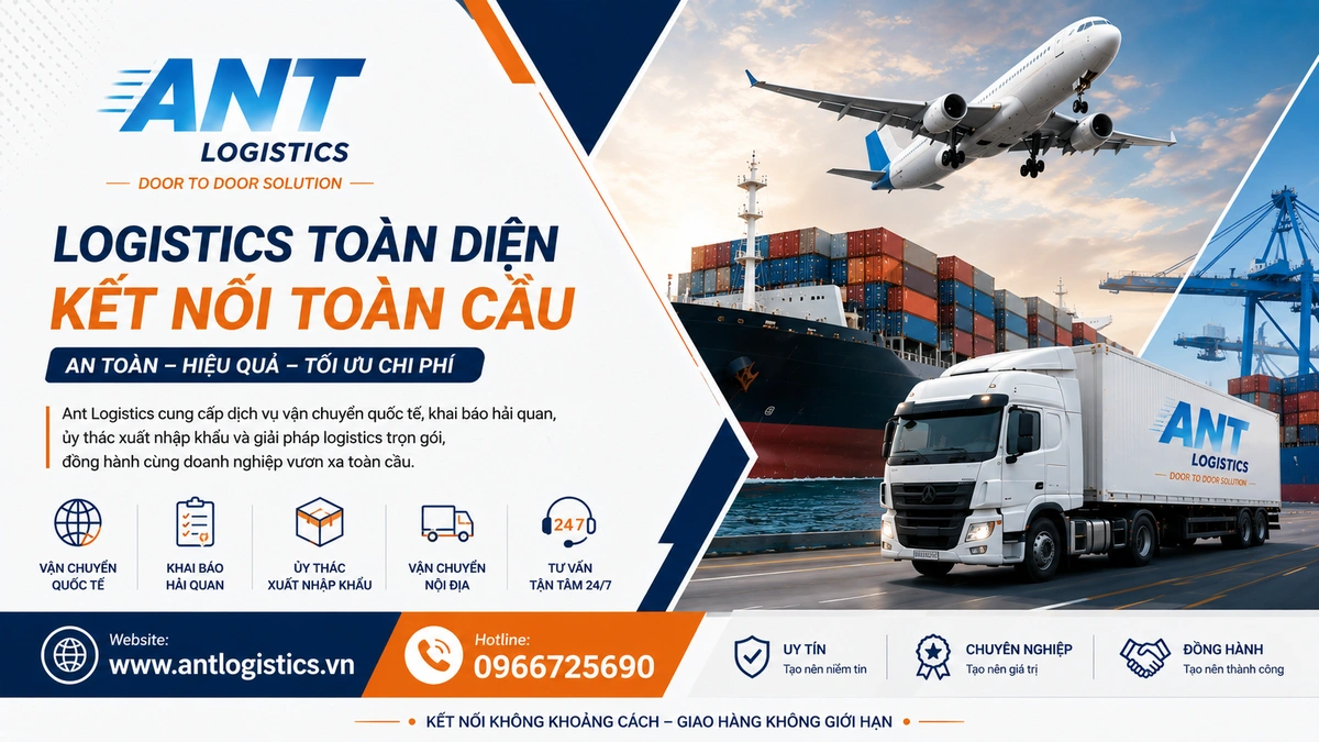 Vận chuyển và Order hàng hóa Antlogistics.vn 2026