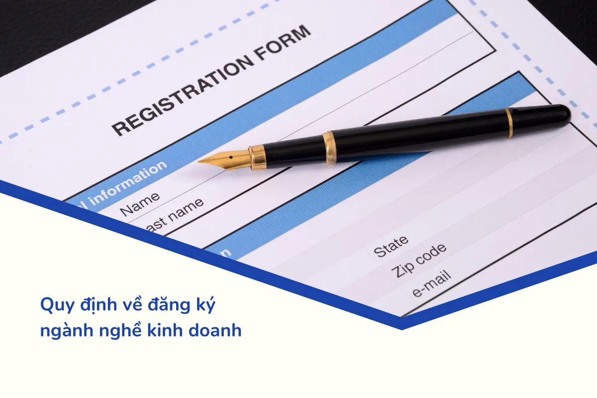 Quy định về đăng ký ngành nghề kinh doanh