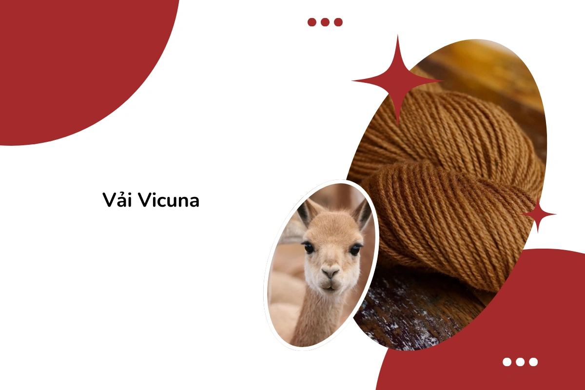 Sợi len Vicuna thành phẩm có màu vàng óng tự nhiên