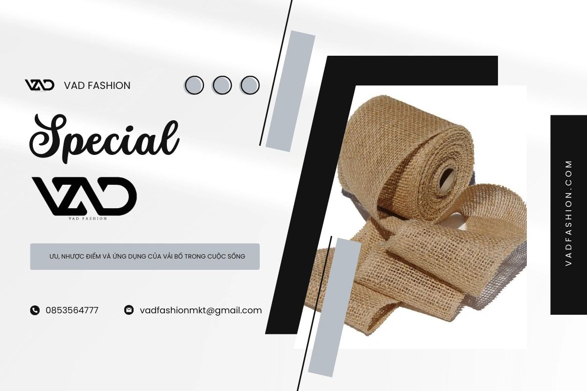 Vải bố đã trở thành một nguyên liệu quan trọng trong nhiều lĩnh vực khác nhau như thời trang, trang trí nhà cửa