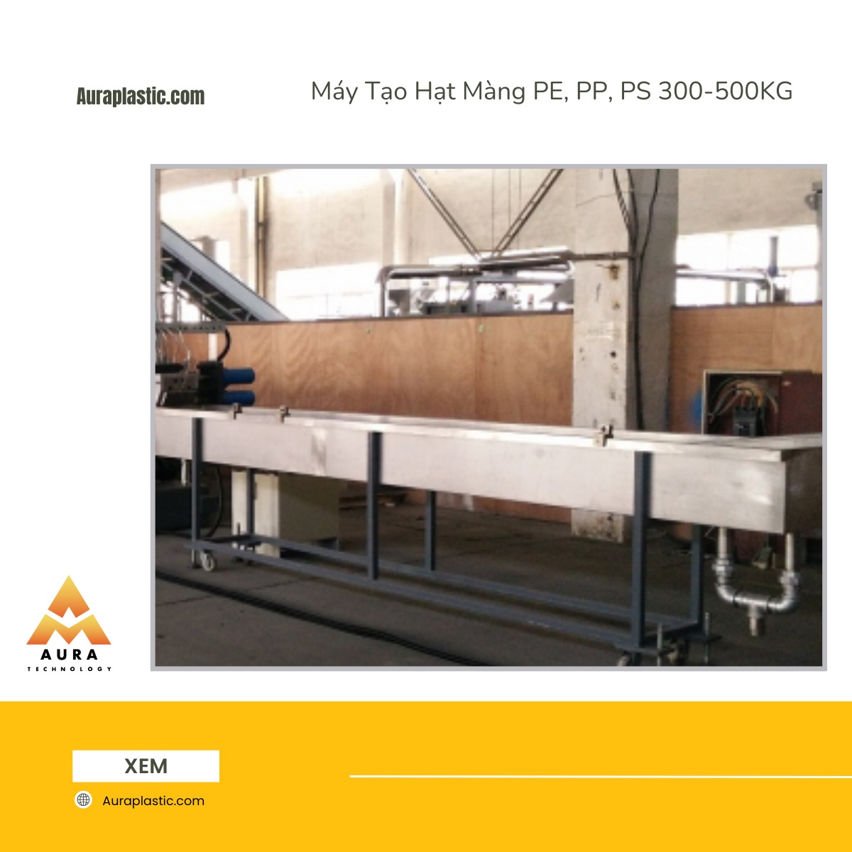 Máy Tạo Hạt Màng PE, PP, PS 300-500KG 