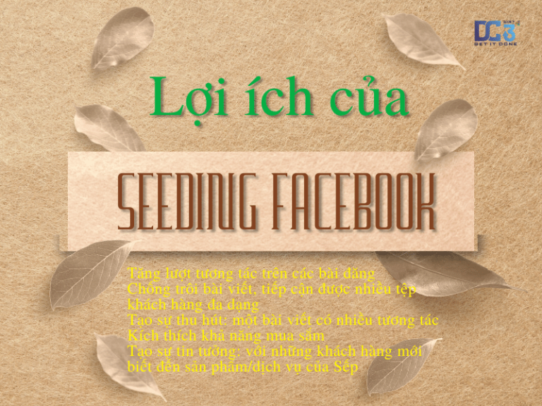 cách seeding facebook