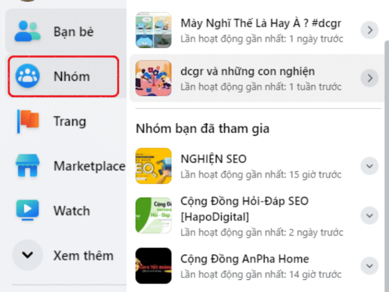 cách xóa nhóm facebook bằng máy tính