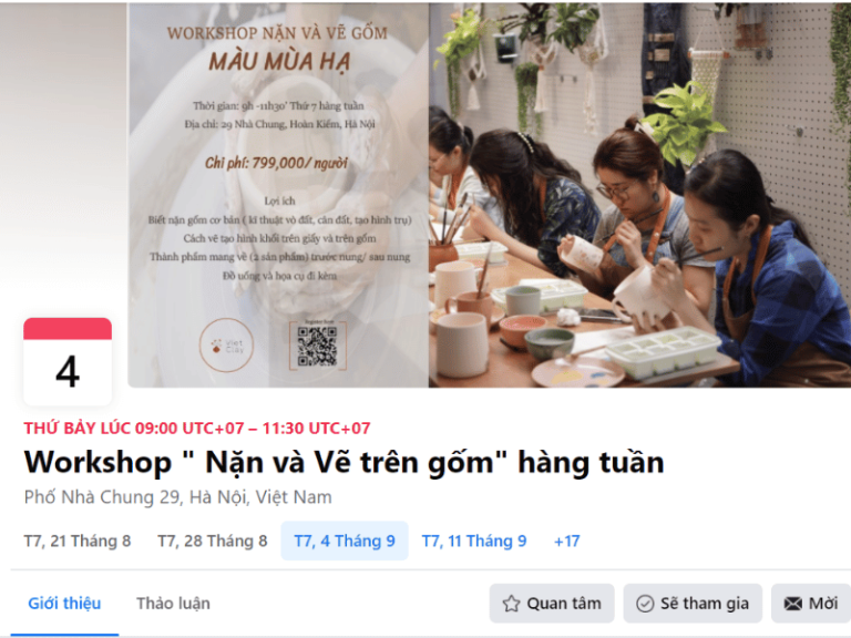 quang cáo sự kiện trên facebook
