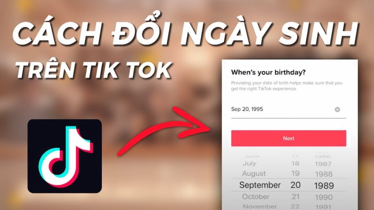 cách đổi tuổi trên tiktok