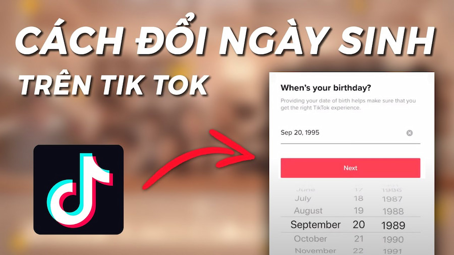 cách đổi tuổi trên tiktok