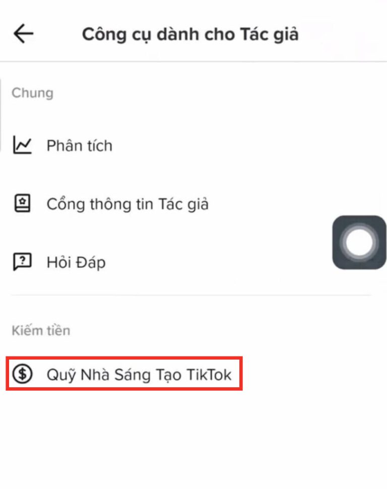 cách bật kiếm tiền tiktok