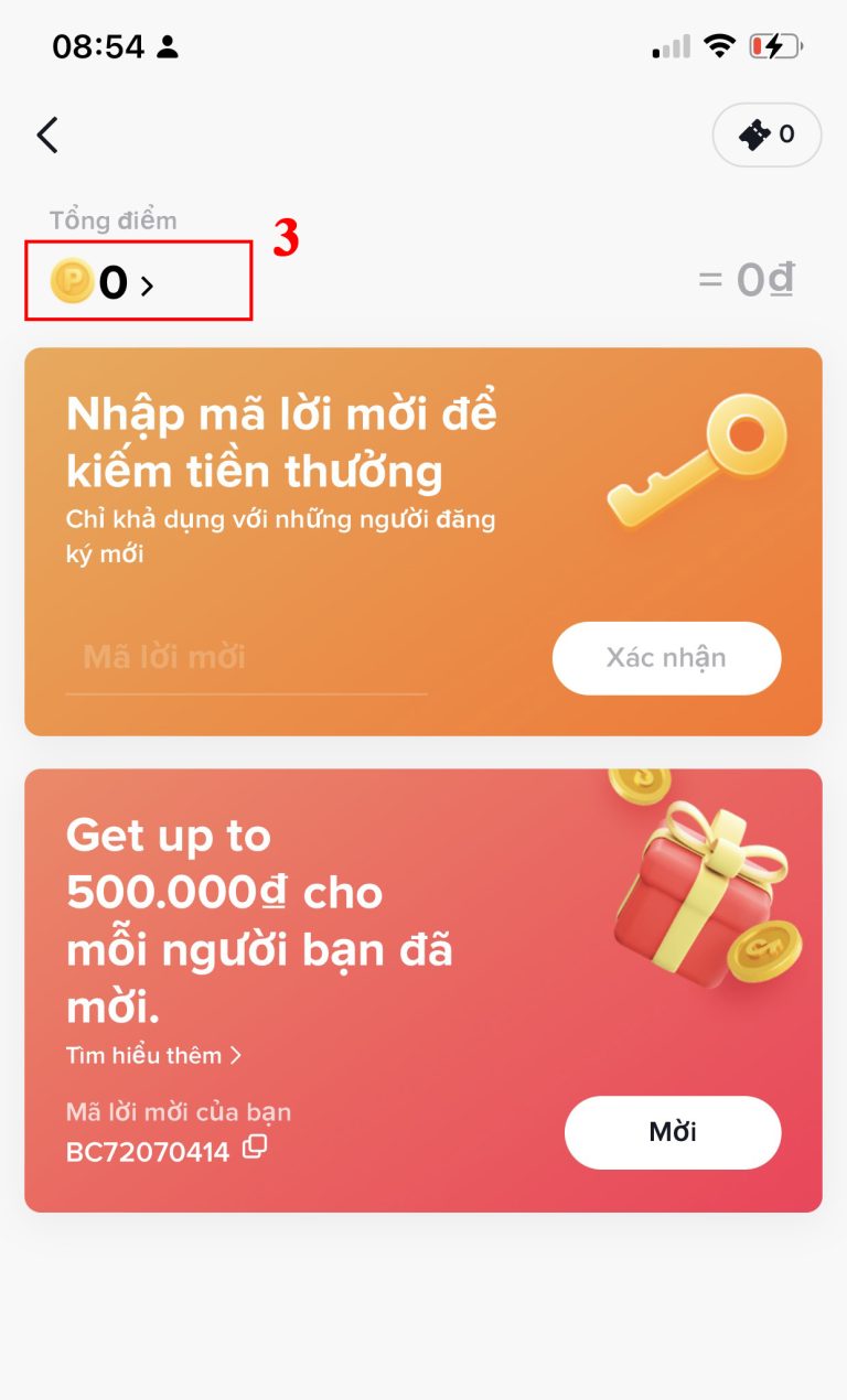 cách nhập mã mời tiktok