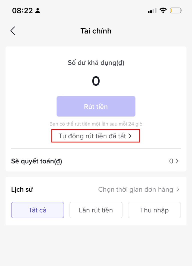 cách rút tiền từ tiktok