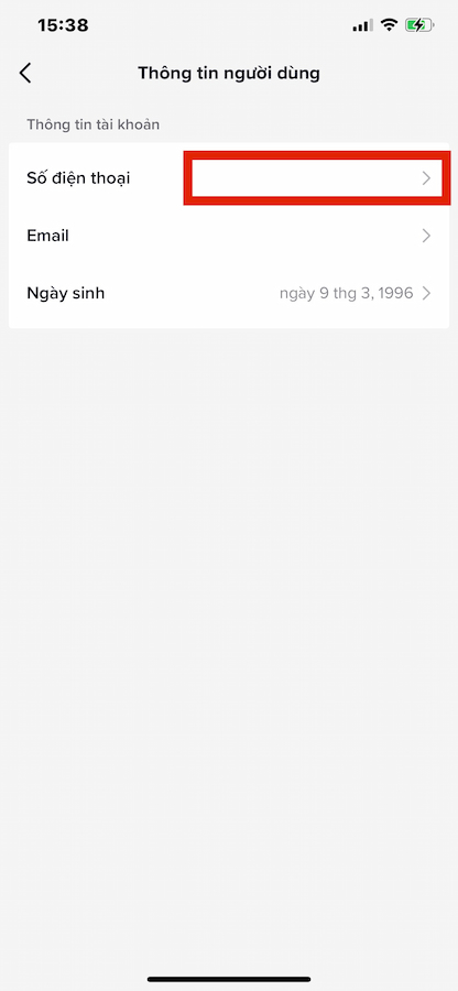 đổi ngày sinh trên tiktok