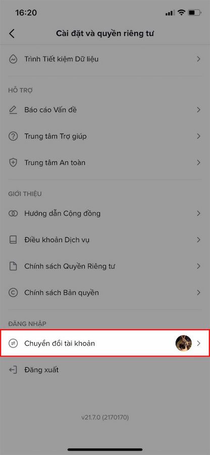 thay đổi ngày sinh trên tiktok