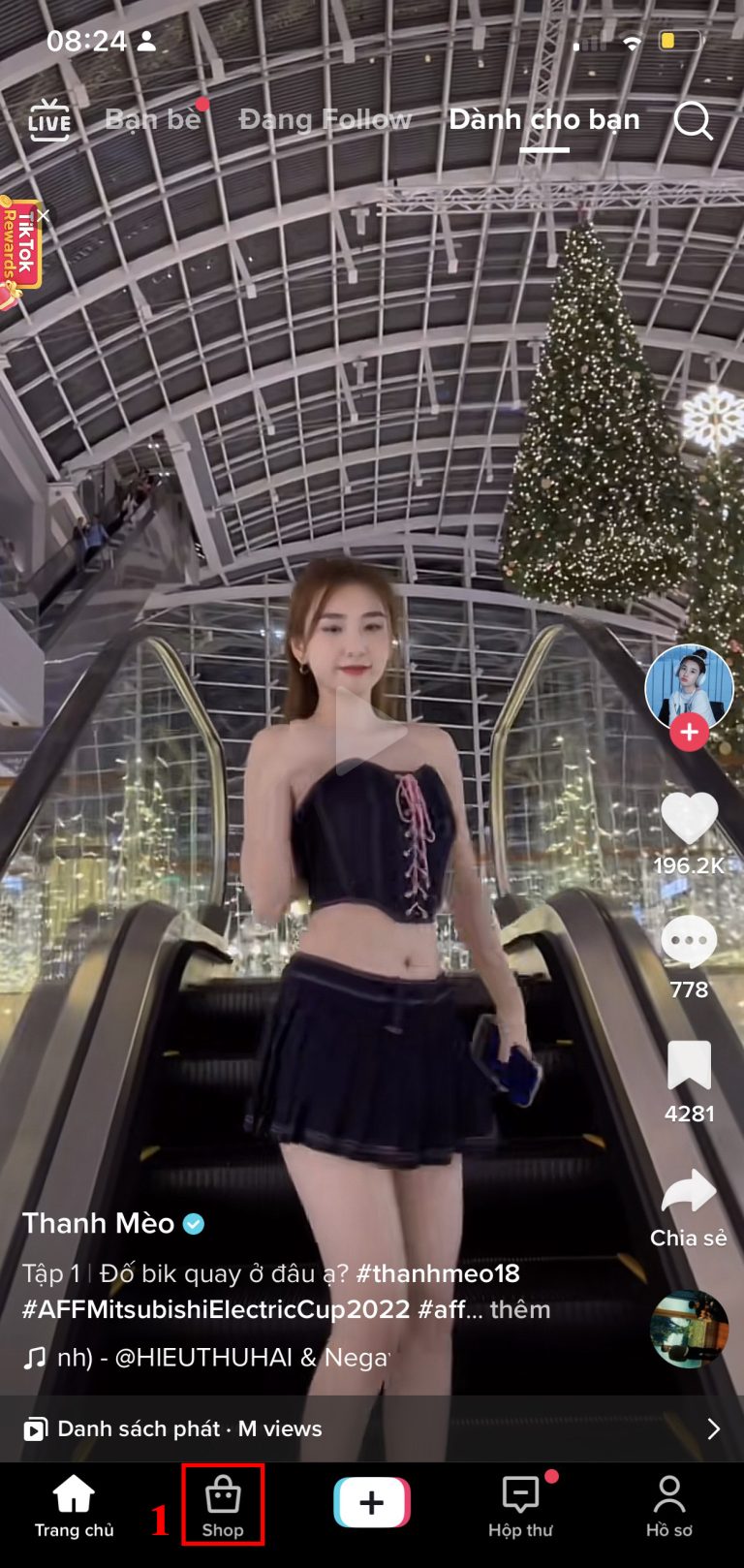 cách xem giỏ hàng trên tiktok