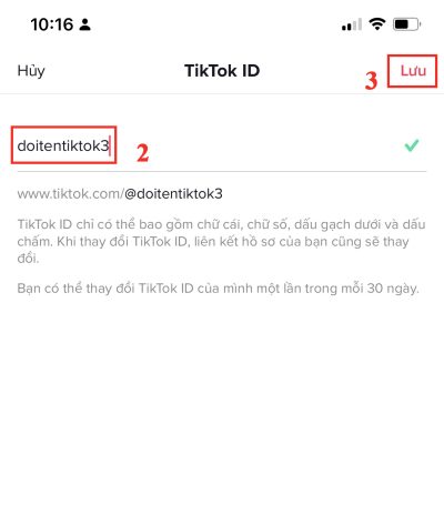 đổi tên tiktok