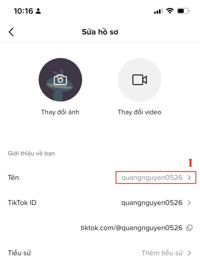 cách đổi tên tiktok bawfngg máy tính