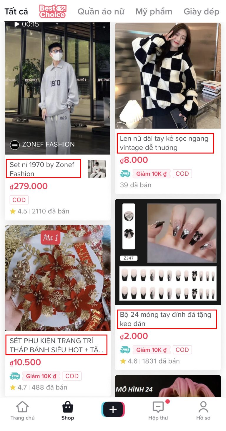 mua hàng trên tiktok shop