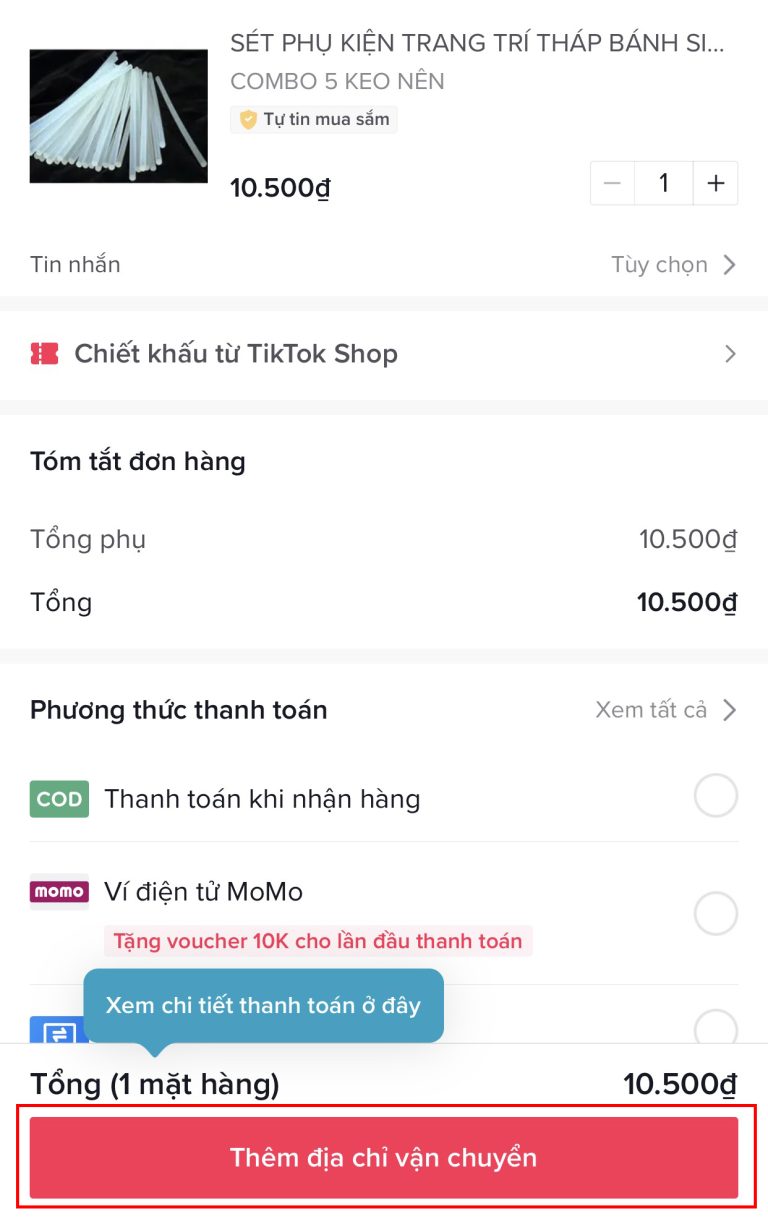 mua hàng trên tiktok