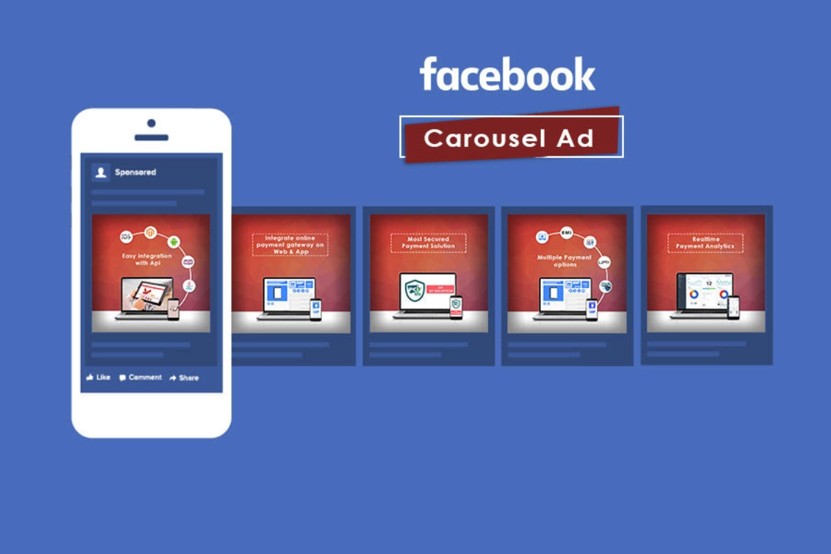 Facebook Carousel mang lại sự linh hoạt đặc biệt cho người tạo quảng cáo