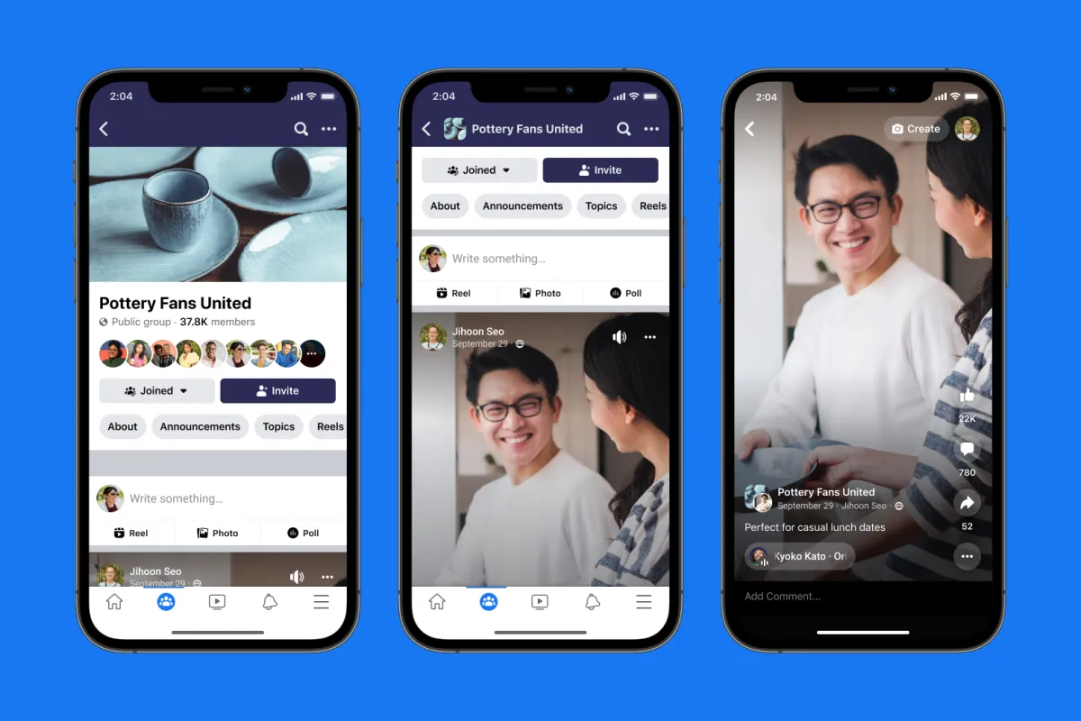 quảng cáo trên Facebook Reels