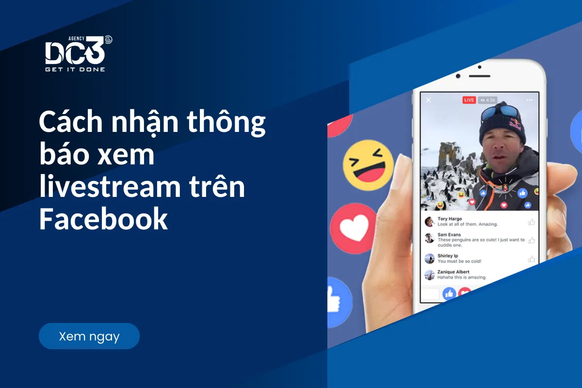 Cách nhận thông báo xem livestream trên Facebook
