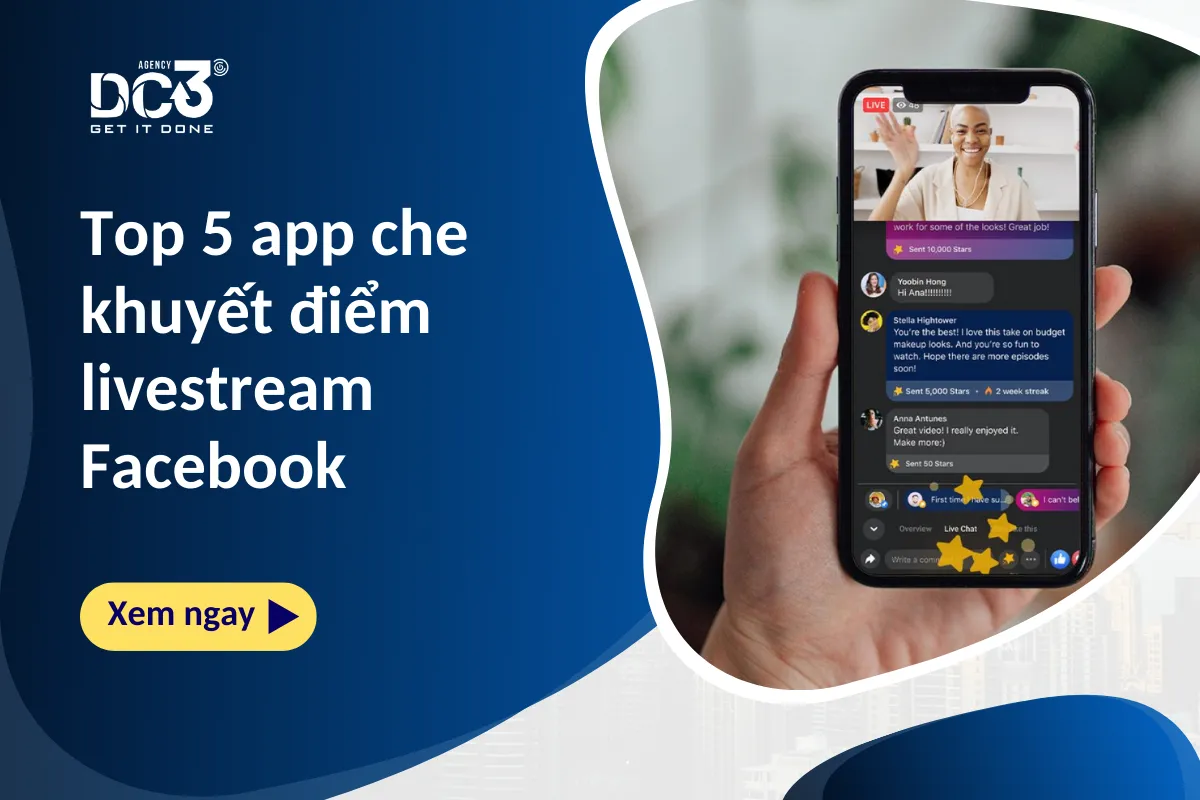 Top 5 app che khuyết điểm livestream Facebook