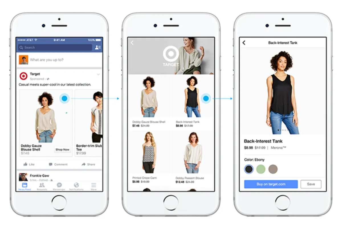Quảng cáo trên các nền tảng số như Facebook, Instagram, hoặc Google Ads bắt đầu với việc cài đặt chiến dịch và chọn lựa danh mục sản phẩm bạn muốn quảng bá.