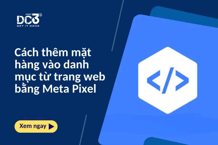 Cách thêm mặt hàng vào danh mục từ trang web bằng Meta Pixel